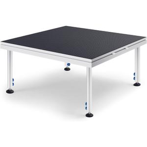 Tandefio Portable Stage with Height Adjustable Riser (24" -40") Platform Modular System Stage Easy to Carry Assemble for Performances at School Auditoriums Concerts Restaurants Bars (1 Pcs,4 x 4 ft)