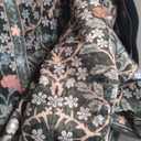 8x10 Washable Area Rugs for Living Room, Stain Resistant Vintage Rugs for Dining Room Under Kitchen Table, Bedroom, Floral Low Pile Non-Slip Large Carpet (8 x 10 Dark Green)