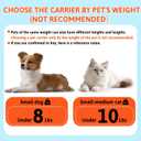 Petskd Top-Expandable Pet Carrier 17x12x8.5 Inches JetBlue Allegiant Spirit Airline Approved, Soft-Sided Carrier for Small Cats and Dogs with Locking Safety Zippers and Anti-Scratch Mesh(Black)