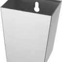 Stainless Steel Bottle Cap Catcher Wall Mounted Beer Top Bucket with Drained Narrow Brushed Silver