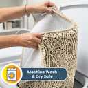 Muddy Mat | Super Water Absorbent Door Mat Indoor, Microfiber Quick Dry Chenille Entryway Rug, Slip Resistant Front Door Mat, Indoor Mats for Entryway, Machine Washable Pet Rug, Sand 16" x 24"