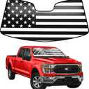 Windshield Sun Shade Compatible with 2021 2022 2023 2024 Ford F150 F250 F350 30"x62" for F-150 Folding Front Window Sunshade Shield Protector (30"x62"(Fit 2021-2024))