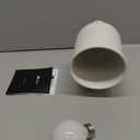 Aisilan Bedroom Wall Sconces with On/Off Switch Hardwire White Wall Light with E26 Bulb Indoor Sconce Wall Lighting for Bedside 7W Wall Mounted Light for Living Room Hallway Fireplace