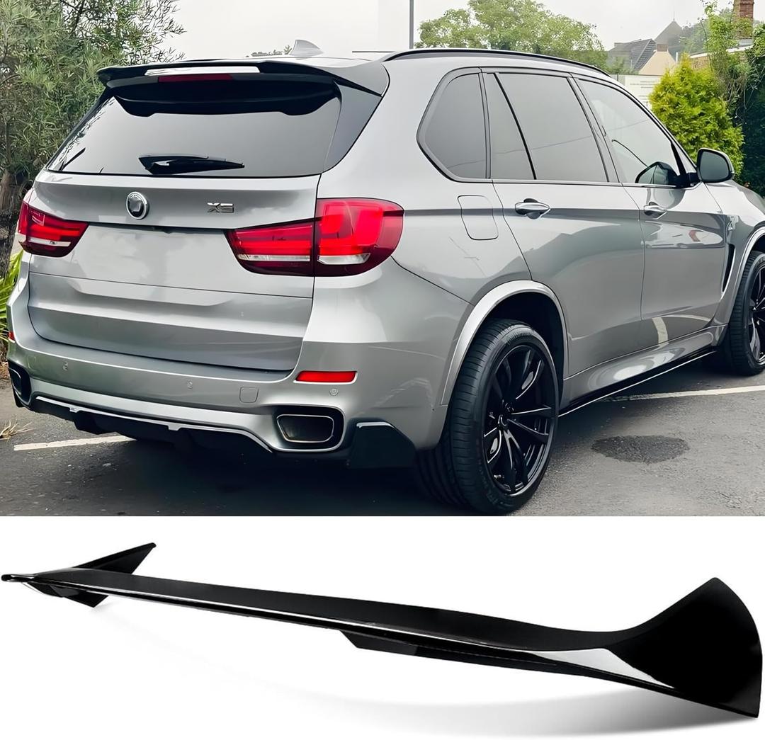 Rear Tailgate Roof Spoiler Visor Wing Fit for BMW X5 F15 35d/ 35i/ 40e/ 50i 2014 2015 2016 2017 2018 Performance Style Lip Exterior Accessories Gloss Black
