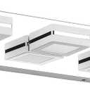 Ralbay Modern LED Vanity Light Fixtures 3 Lights Up and Down LED Modern Bathroom Vanity Lights Over Mirror Rotatable Acrylic Stainless Steel Chrome Bath Wall Lighting
