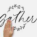 RoomMates RMK4576SCS Farmhouse Gather Peel and Stick Wall Decals , Black