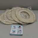 Legigo 5 Pack Thicker Bathroom Toilet Seat Cover Pads- Soft Warmer Toilet Seat Cushion Cover Stretchable Washable Fiber Cloth, Easy Installation Comfortable Toilet Lid Seat Cover(Pumpkin-Beige)