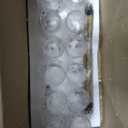 Rustic 12 Light Wagon Wheel Chandelier, Round Wood Pendant Light with Seeded Glass Shade, Rustic Light Fixtures for Dining Room Kitchen Island Foyer Entryway