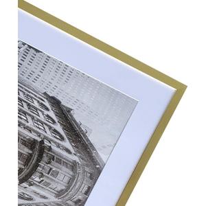 Art Emotion Gold 16x24 Picture Frame – Displays 12x18 Photos with Mat or 16x24 Without Mat, Wall Hanging Photo Frame, 1-Pack