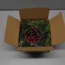 4 Pcs Christmas Wreath 10 Inch Green Artificial Wreaths Red Berry Pinecones Wreaths for Front Door Cabinets Wreath Indoor Outdoor Wall Decor Christmas Wall Home Decoration