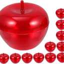 Red Shape Candy Storage Boxes Multi-purpose Wedding Favor Containers for Treats Biscuits and Chocolates for Parties and Celebrations 2 boxes