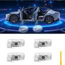 Car Door Lights Logo Projector Puddle Lights Compatible with LS ES is LX RX GS GX RC UX Accessories, No Fade 4K-HD Car Welcome Lights(4 Pack, Dual Plug)