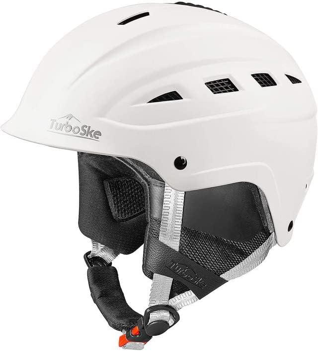 Ski Helmet, Snowboard Helmet, Snow Sports Helmet, Audio Compatible for Men Women and Youth (S (20"-21.75" / 51-55cm), Matte White)
