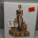 Stupell Industries Stylish Gal and Suitcases Canvas Wall Art design by Ziwei Li, 20 x 16 (Gold)