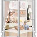 Magnetic Screen Door Upgraded PET Mesh Stronger Than Fiberglass and Polyester,Hands Free,Keeps Bugs Out,Pet & Kid Friendly,Suitable for Sliding Door,Large Patio Door and French Door
