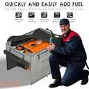 Generator Covers While Running, Waterproof Heavy Duty Generator Tent, 1680D+210D Double Layer, Rooftop Design, Large Generator Cover, 32 x24 x24, Grey (Gray,with bracket)