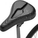 Bike Seat Cushion High-Resilient, Gel Padded Bike Seat Cover for Men & Women, Breathable & Hollow Design Comfort Bike Saddle for Cycling, Mountain Bikes,Road Bikes, Exercise Bikes