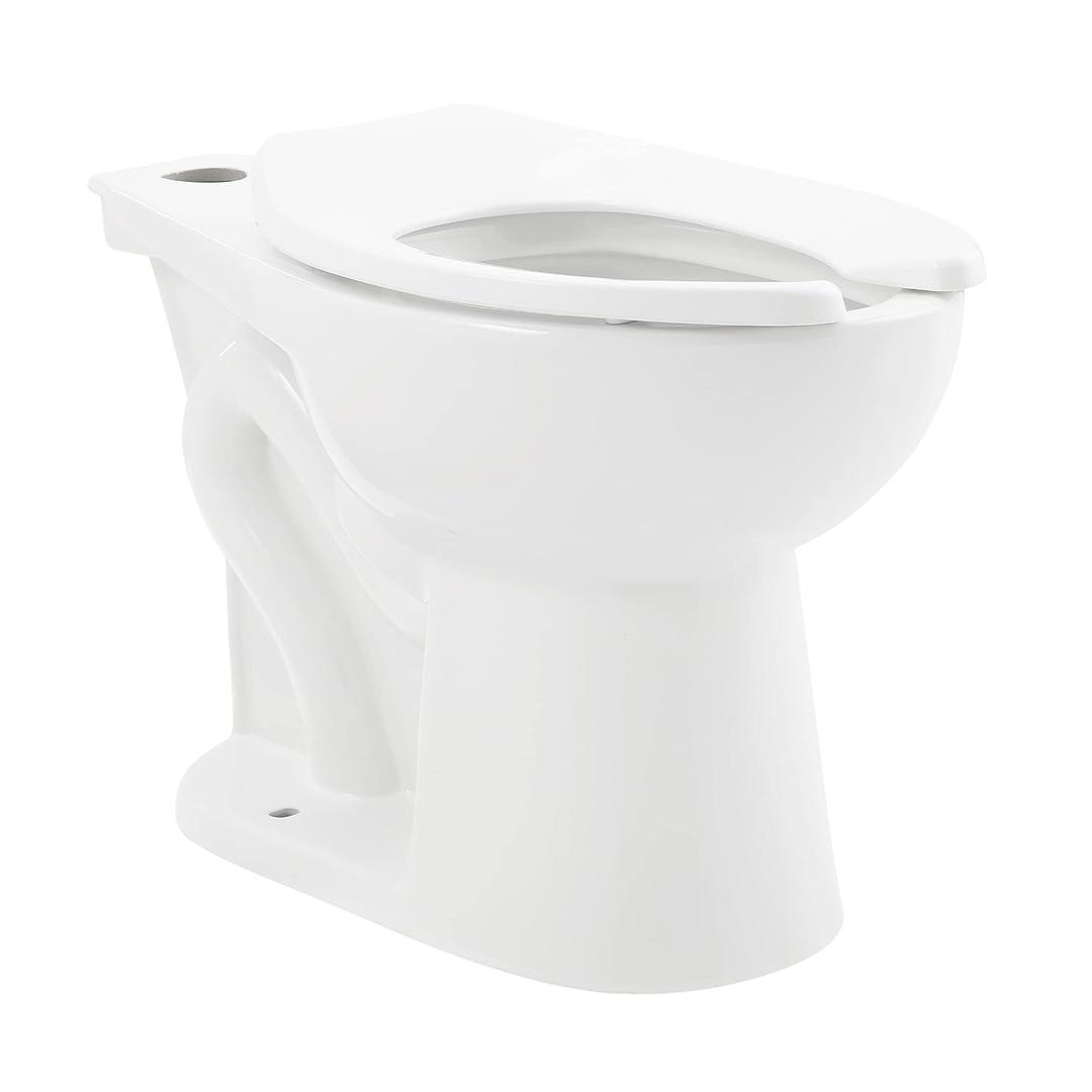 Sirne Floor-Mounted Comfort Height Commercial Elongated Top Flush Spud Flushometer Toilet Bowl