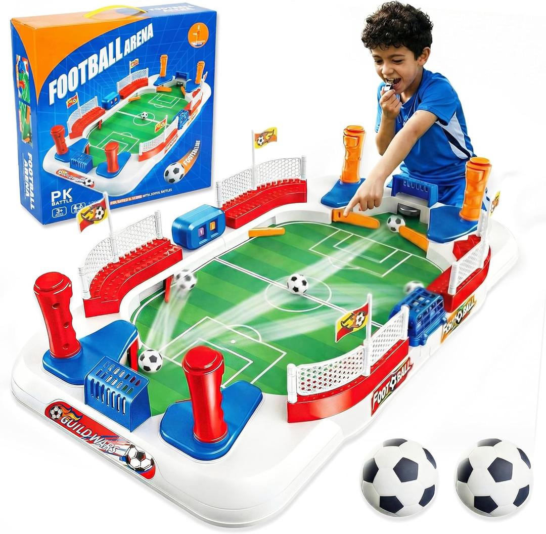 SMILESSKIDDO Soccer Board Games for Kids, Mini Foosball Table Toys for 3 4 5 6 7 8-12 Year Old Kids, Interactive Soccer Toys Indoor Home Party - Gift for Boys Girls Birthday Holiday