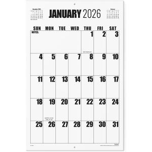 Wall Calendar 2026-2027, Nekmit 2026 Calendar from January 2026 to July 2027, 22 3/4" x 14 3/4", Large Print Big Grid Wall Calendar, 18 Monthly Calendar Perfect for Organizing & Planning