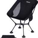 WildCall Lightweight Folding Camping Chair Quick Setup Frame Beach Chair Compact Backpacking Chair with Anti-Sink Feet