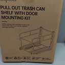 Insputer Pull Out Trash Can Under Cabinet with Soft-Close Slides, Heavy Duty Under Sink Trash Can Kit for Kitchen, Garbage Can Not Included, Requires Minimum Cabinets Opening 12" W X 18" D