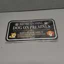 4 x No Trespassing Dog On Premises Keep Gate Shut Sign, Do Not Enter Without Permission Sign, 4Pack -12"x6" Rust Free Reflective Aluminum, Fade Resistant, UV Protected, Weather Resistant, Easy to Mount