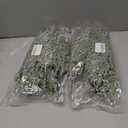 2 x Set of 24 Christmas Artificial Pine Branches 12.6" Faux Plants Evergreen Cedar Picks Fake Pine Needles Leaves Sprigs Winter Greenery Stems for Xmas Tree DIY Wreath Garland Holiday Accessories (Snow)