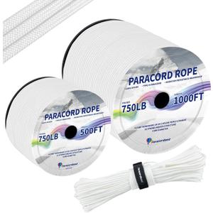 Paracordland-750LB Paracord Rope-100ft/500ft/1000ft- 9 Strand Parachute Spool Cord Heavy Duty String Ideal for Survival Gear Bracelet Camping Hikig Fishing-Army Green