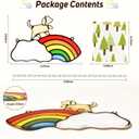 Rainbow Bridge Pet Memorial Gifts for Dogs Memorial Gifts for Loss of Dog Sympathy Gift Pet Loss Bereavement Remembrance Memory Ornaments for Dog Lovers in Memory of Pet Passing Away Window Hanging