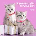 Yunsailing 24 Pcs Cat Collars with Bells for Litter Cat Puppy Soft Nylon Whelping Adjustable Reflective Kitten Collars for Newborn Pets Dogs Kitten, Assorted Colors