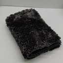 Nourison Malibu Shag Solid Dark Grey 3' x 5' Area Rug, (3' x 5')