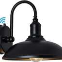 Dusk to Dawn Outdoor Wall Lamp, Black Farmhouse Porch Light, Waterproof, Rust-Proof. The Outside Barn Light for The Front Courtyard of The House. (11 Diameter-1 Pc)