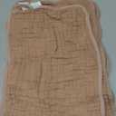 Baby Burp Cloth 100% Cotton Newborn Cotton Muslin Burp Cloth 10x20 inches (Apricot Color 6 Pieces)
