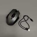 INPHIC Bluetooth Mouse Wireless, Tri-Mode, Upgraded Visible Battery, 2400 DPI, Silent Ergonomic Computer Mice, Mac, PC etc.-Gray