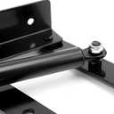 2 Pair 50kg/100lbs Folding Lift up Top Table, Gas Hydraulic Hinge Hardware, Lifting Frame Desk Mechanism Spring Hinge Bracket with 60 Screws, Tea Coffee Table Furniture Accessories