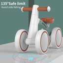 SEREED Baby Balance Bike for 1 Year Old Boys Girls 12-24 Month Toddler Balance Bike, 4 Wheels Toddler First Bike, First Birthday Gifts