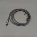 LISEN USB C to Lightning Cable, Chubby 240W 4 in 1 Charging Cable 6.6FT, USB A/C to C/Lightning with Light for Valentines Day Gifts Fits iPhone 17 16 15 14 Pro Max/MacBook/iPad/Samsung S25/Switch/PS5 (Grey)