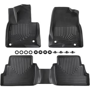 PIT66 TPE Floor Mats Liners Fit Mazda CX-5 2017 2018 2019 2020 2021 2022 2023 2024 2025 Fit All Weather Full Cover Protection Cargo Liners Accessories,1st & 2nd Row Car Mats Black alfombras para carro