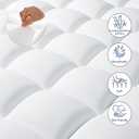 ELEMUSE Twin Size Dual Layer 3 Inch Memory Foam Mattress Topper, 2 Inch Cooling Gel Memory Foam and 1 Inch Thick Soft Pillow Top Mattress Pad Cover for Back Pain Relief, Bed Topper for Side Sleep (Plush Support(white))