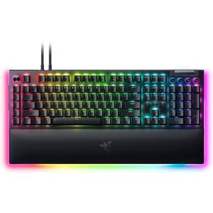 Razer BlackWidow V4 Pro Wired Mechanical Gaming Keyboard: Yellow Switches Linear & Silent - Doubleshot ABS Keycaps - Command Dial - Chroma RGB - Magnetic Wrist Rest - Snap Tap