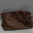 Retro Suede Bucket Purse Causal Travel College Crossbody Bag Drawstring Handbag Purse for Women Shouder Straps Tote (Coffee)