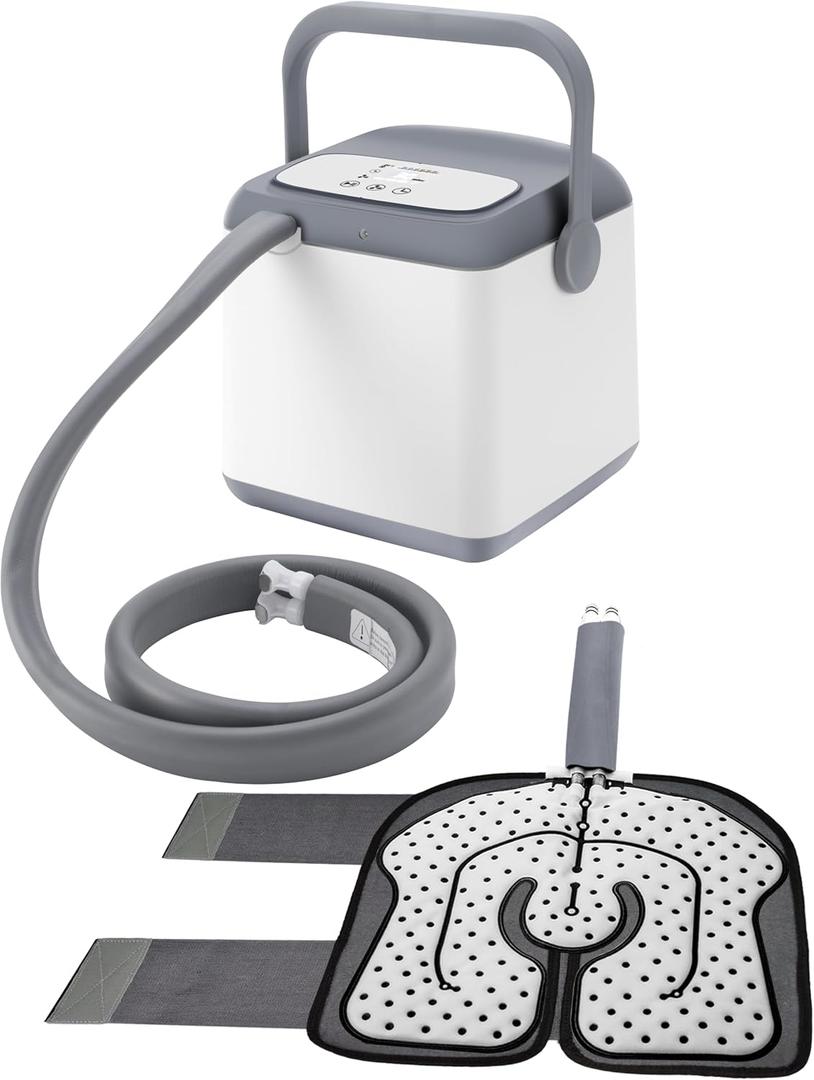 Cold Therapy System, Programable Ice Therapy Machine for Knee, Post-Surgery Continuous Cryotherapy Cold Pack, Including a Insulated Outer Wrap Pad