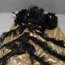 Fun Costumes Girls Gold and Black Flapper Dress 1920s Flapper Dress, S