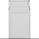 Ekena Millwork PB06X11X01OD Odessa Bead & Barrel Plinth Blocks, 6 1/2"W x 11 5/8"H x 1 5/8"P, Primed