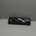 Electric Spin Scrubber, Upgraded IPX7 Cordless Cleaning Brush for Bathroom Shower, Household Cleaning Scrubber with 7 Brush Heads, Adjustable Long Handle and 2 Rotating Speeds for Tub Floor (Black)