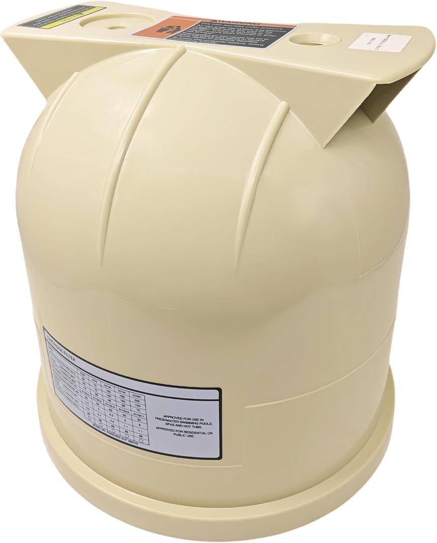 178561 Almond Lid Assembly Compatible with Pentair Clean & Clear 75, 150, and 200 square foot cartridge filters Replacement Part Number 178561, 160317, 160318, and 178555 12 Inch