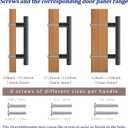 4 x 10 Pack 5 Inch Cabinet Pulls Matte Black Stainless Steel for Cabinet, Kitchen Drawer Pulls Cabinet Handles for Cabinets Cupboard, 5''Length, 3''Hole Center (Round)