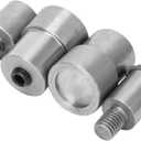 4Pcs Snap Fasteners Button Die, Stainless Steel Snap Button Die Set, Sliver Rivet Press Dies, Easy Use Dies Hand Snaps for 831 12mm, 15mm, 21.5mm Specifications Buttons