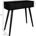 Console Table, Small Console Tables for Entryway31" Vanity Desk Fluted Dresser Side Table, Brown Entry Table Narrow Console Table Modern Hallway Table Modern Sofa Table for Living Room, 31.5 Inches X 11.8 Inches X 31.7 Inches